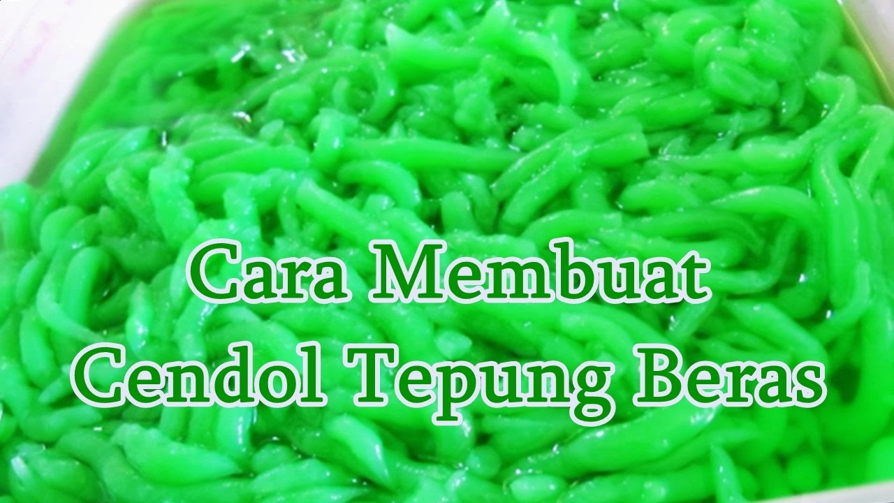 Cara Membuat Cendol Tepung Pulut - Caranya Adalah Sebagai 