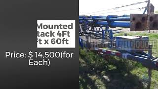 Trailer Mounted Flare Stack 4Ft and 6Ft x 60ft in Good Condition