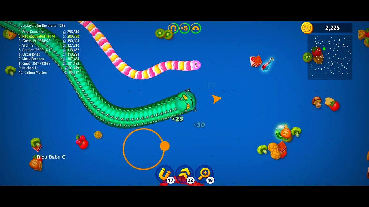 Worms Zone io best - YouTube