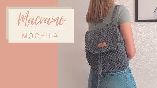 [Eng Sub] MACRAME PASSO A PASSO - Mochila feita com fios de malha Wealth