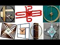 Metal wall clock design ideas #2 as welding project for beginners