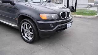 2006 BMW X5 WITH 20 INCH CHROME RIMS & TIRES