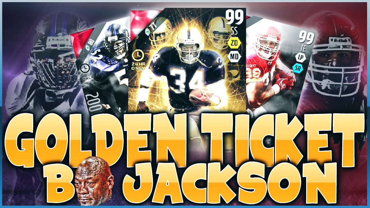 OUT OF POSITION BO JACKSON! GOLDEN TICKET SS BO JACKSON! Madden 16 Golden Ticket Pack Opening