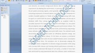 GREEN NETWORKING WITH PACKET PROCESSING ENGINES MODELING AND OPTIMIZATION