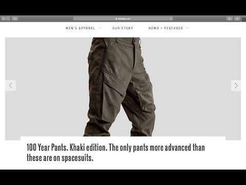 Vollebak 100 year pants The Ultimate Survival pants!!!!! Survival Techwear