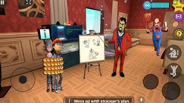 Scary Stranger 3D - troll funny everyday , gameplay walkthrough  part 421 ( android, ios)