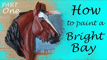 How to Paint Your Model Horse Bright Bay Using Oils & Pastels (part 1)