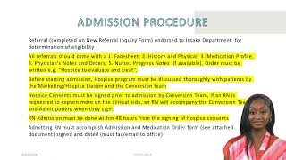 Hospice Admission Process