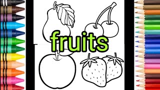 Learn Colouring Fruits And Name Bt Lucas Colouring