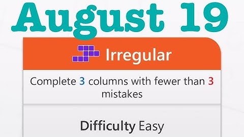 Irregular _ August 19 _ Microsoft Sudoku