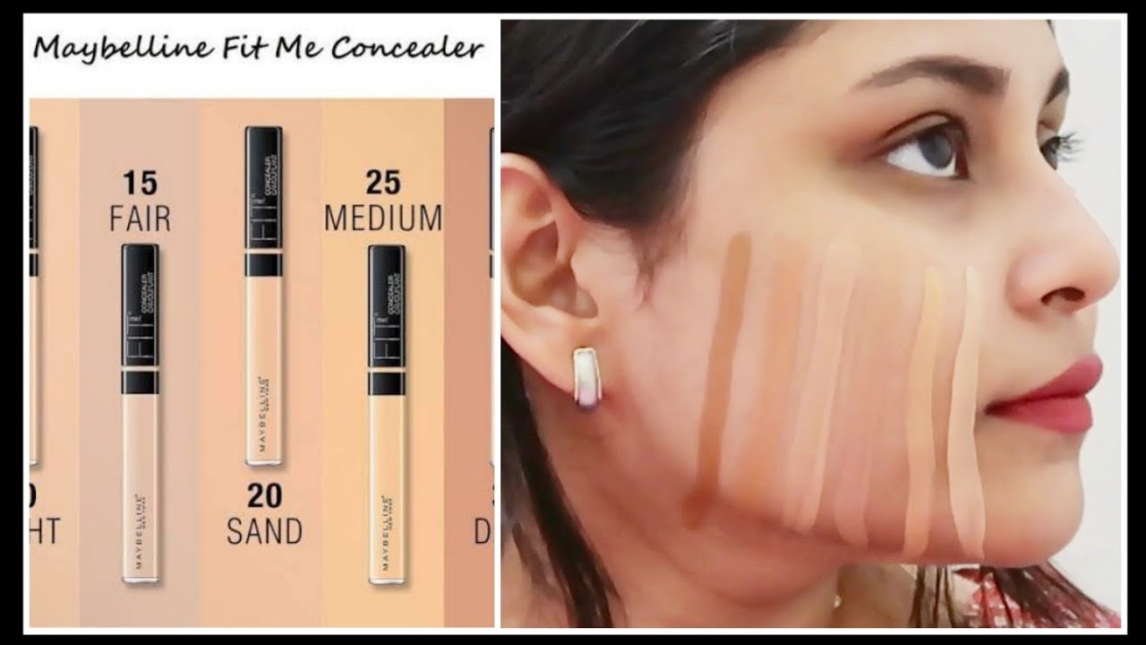 dok Fremmedgøre Opdater maybelline fit me concealer swatches - YouTube