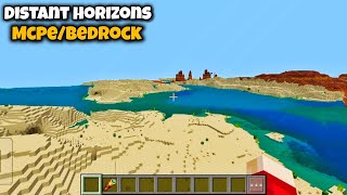 Distant Horizons in Minecraft PE/Bedrock 🔥🤯 | How to Get Infinite Render Distance in MCPE!