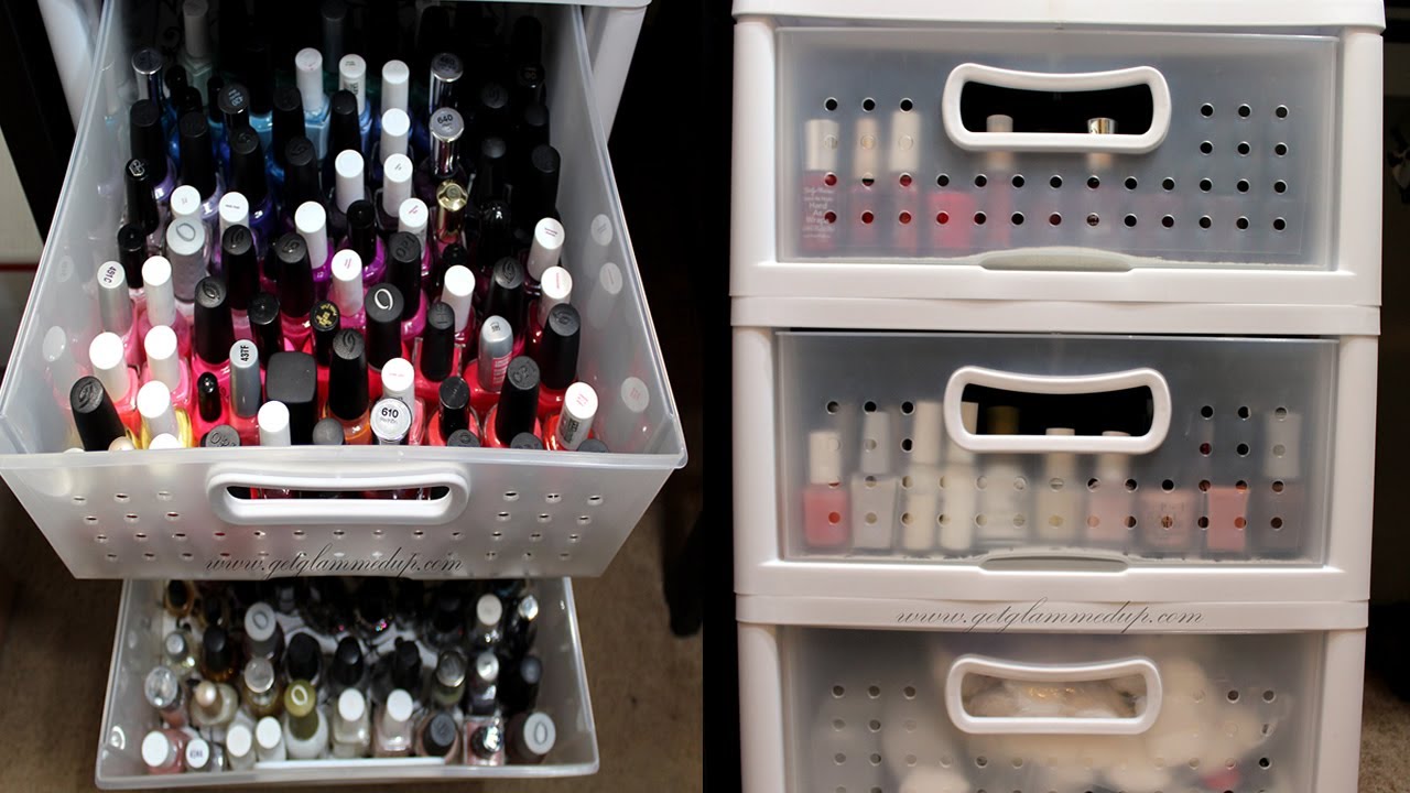 6. Clear Nail Polish Storage Box - wide 10