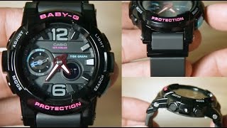 Видео Casio Baby-G BGA-180-1B *SOLID BLACK COLOR (автор: indowatch)