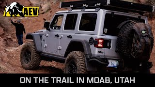 AEV on the trail in Moab, Utah