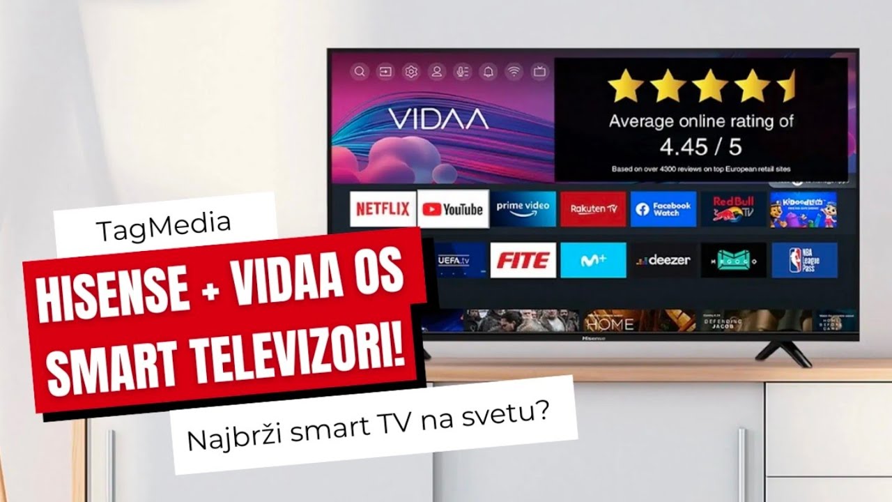 Hisense + VIDAA OS  da li je ovo najbrži “smart TV” interfejs za Netflix, YouTube i cloud gaming