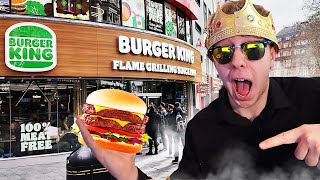 Selling MEAT Outside VEGAN RESTAURANT