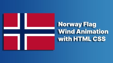 Norway Flag Animation with HTML CSS | HTML CSS Flag Animation @raselcoder