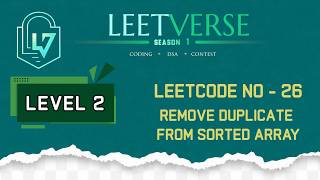 LeetCode 26 | Remove Duplicates from Sorted Array