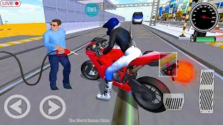 ✅3D Driving Class Simulator - Bullet Train Vs Motorbike - Bike Driving Game - Android Gameplay