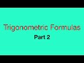 Trigonometric Formulas part 2@MathnoteswithBrian