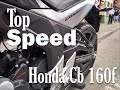 Top speed real Honda cb 160f #Topspeed #velocidadmaxima