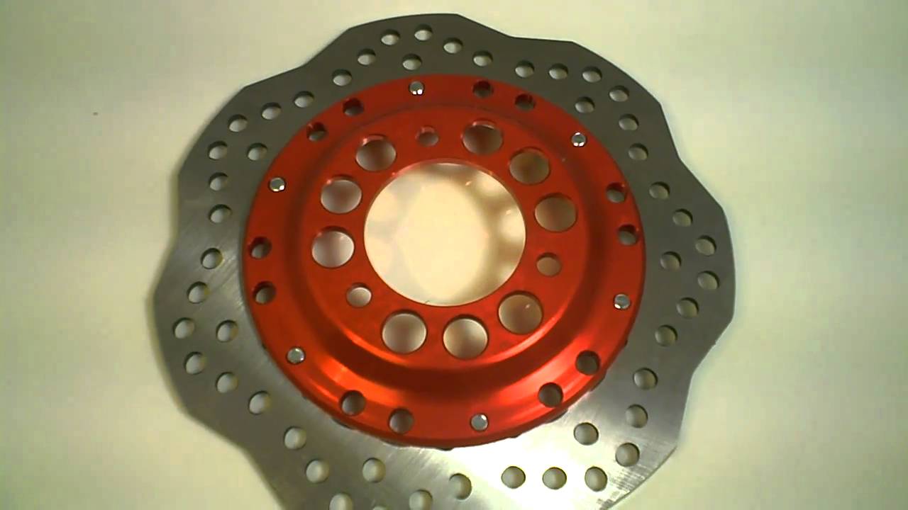 1201X-R Red Anodized GY6 Race Wave Style Disks for Scooters
