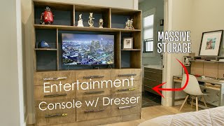 DIY Entertainment Console with Built-in Dresser