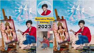 Navratri Photo Editing 2023 | kaise karen | Durga Puja Photo Editing Special | Navaratri Photo Edit screenshot 4