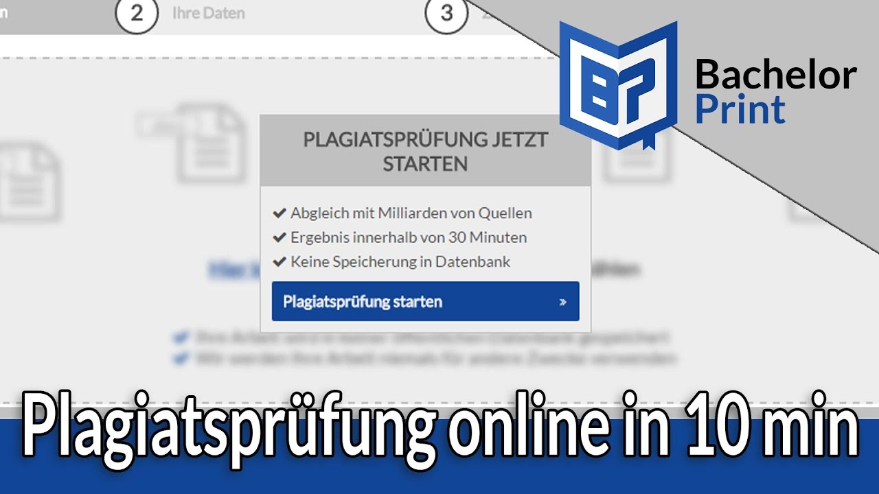 Plagiatsprufung Online Bachelorarbeit Prufen In Nur 10 Min