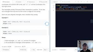 836. Rectangle Overlap | English | Easy