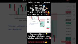fake buyers ki entry 😭|| ke bad me real sellers ki entry 😄|| ke bad perfect short entry🎯|| #trading