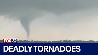 Tornadoes kill nearly 2 dozen, including several children in Texas, Oklahoma and Kentucky