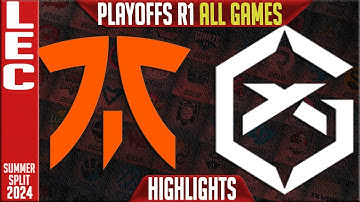 FNC vs GX Highlights ALL GAMES | LEC Playoffs Upper Round 1 Summer 2024 | Fnatic vs GiantX