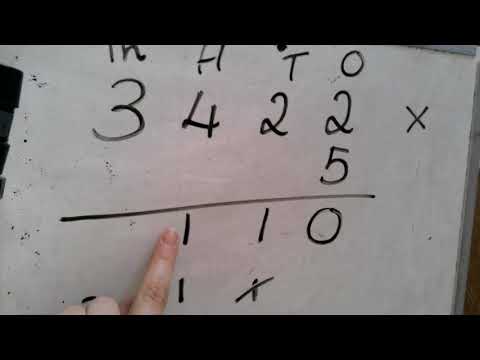 Multiplying 4 digit numbers by a 1 digit number 18.05.20
