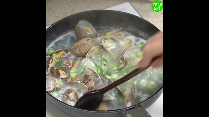 바지락 퐁당~간편한 바지락탕 ♥엄마표요리 [바지락탕] /Mom's Cooking Clam Soup