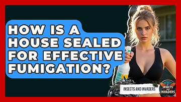 How Is A House Sealed For Effective Fumigation? - Insects and Invaders