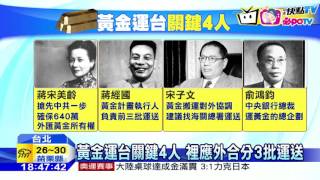20160818中天新聞　蔣介石動用軍艦　運450萬兩黃金、白銀