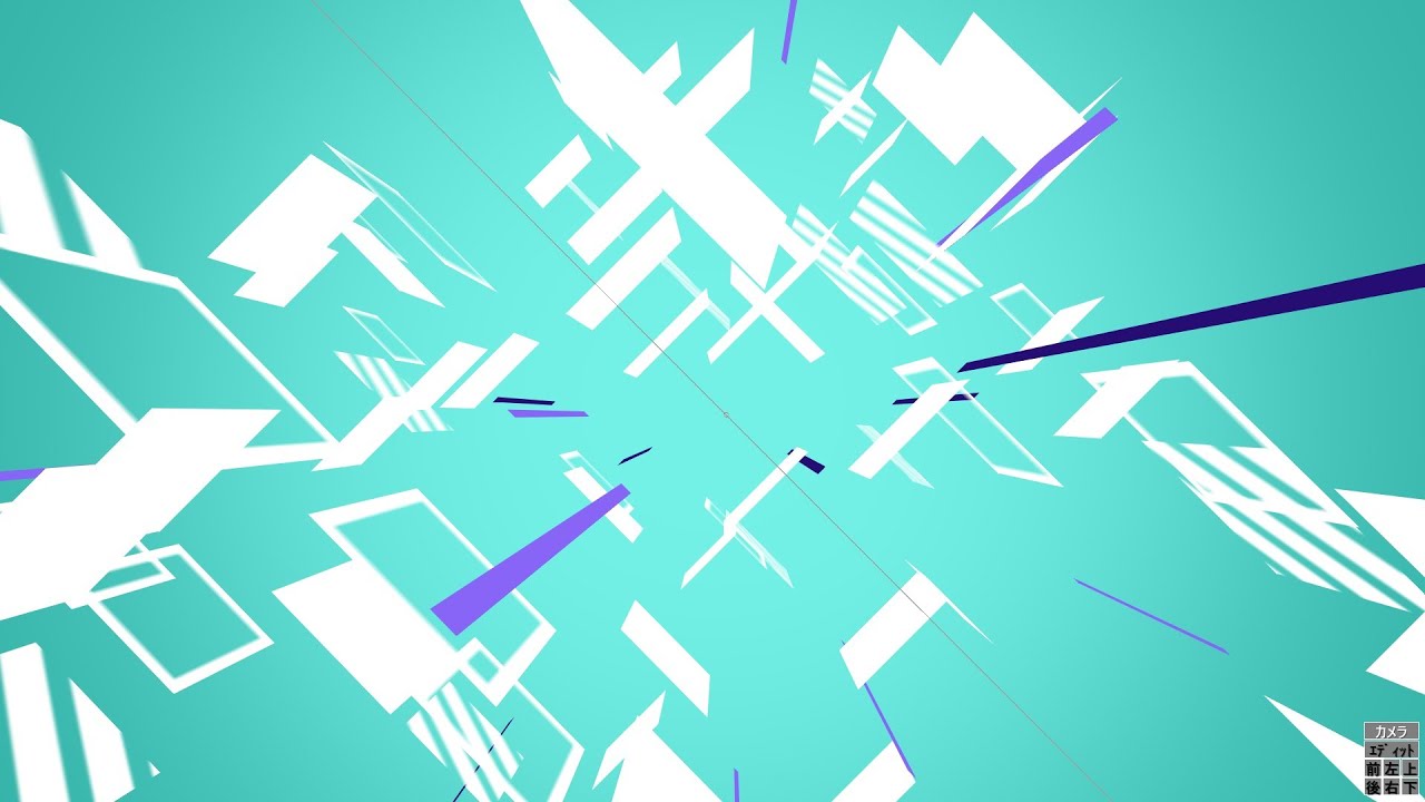 立体 3D移動 四角形 SQUARE 練習 AviUtl - YouTube
