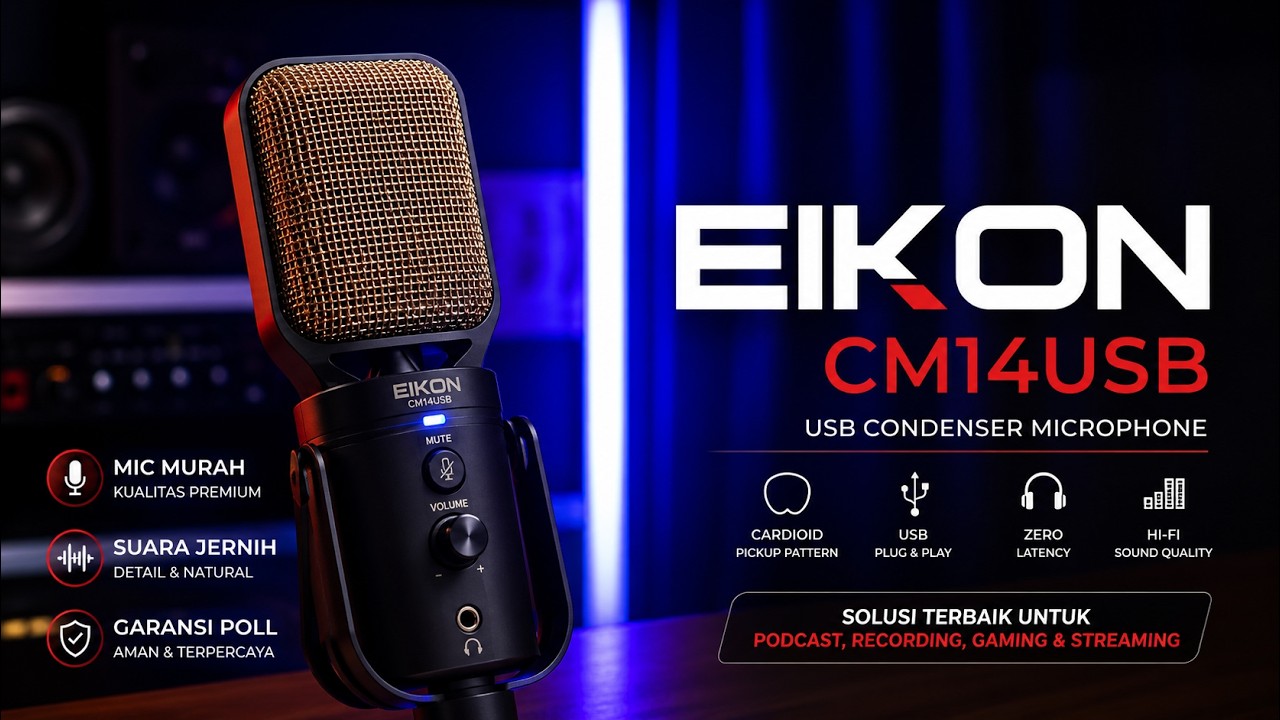 MICROPHONE INI BISA DIPAKE BUAT APA AJA, JANGAN KAGET SAMA HARGANYA !!! Eikon CM14USB