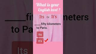 Its Vs Its Quiz  English Grammar Quiz  Yt Shorts