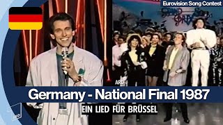 EUROVISION SONG CONTEST GERMAN NATIONAL FINAL 1987 GERMANY - EIN LIED FUR BRUSSEL 1987 (ARD)