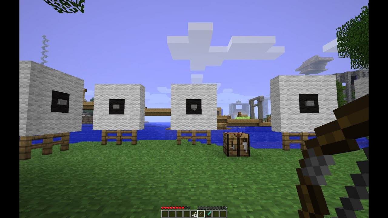 Target Minecraft Builds MINECRAFT - BUILDING BOW TARGET PRACTICE - YouTube
