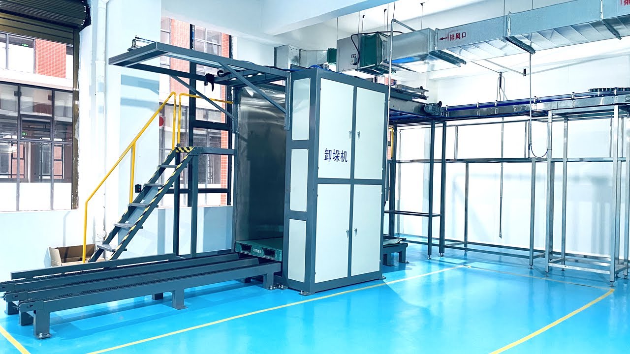 Empty aluminum can depalletizer tin can depalletizing machine