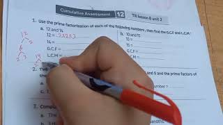 Grade 5 Math 1st term sheet 11 & 12 unit 2 - حل شيت المعاصر ماث خامسه ابتدائي الترم الاول 2024