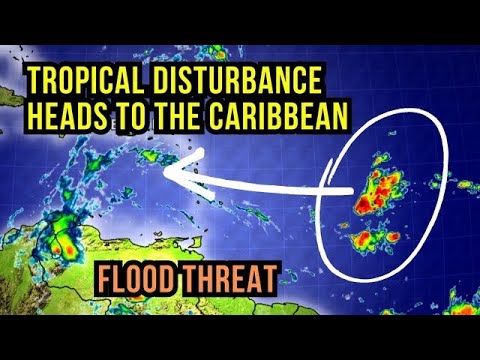 Tropical Disturbance headed for the Caribbean...