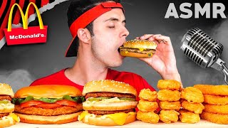 ASMR OF THE MOST FAMOUS FOODS AT MCDONALDS! (I LOVE IT)