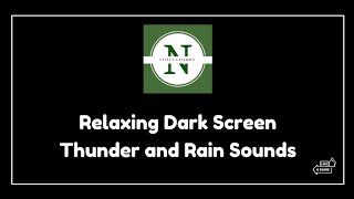 7Hrs Dark Screen Relaxing Rainfall with Thunder Sounds Relaxing Rain Sounds for Sleeping/Insomnia