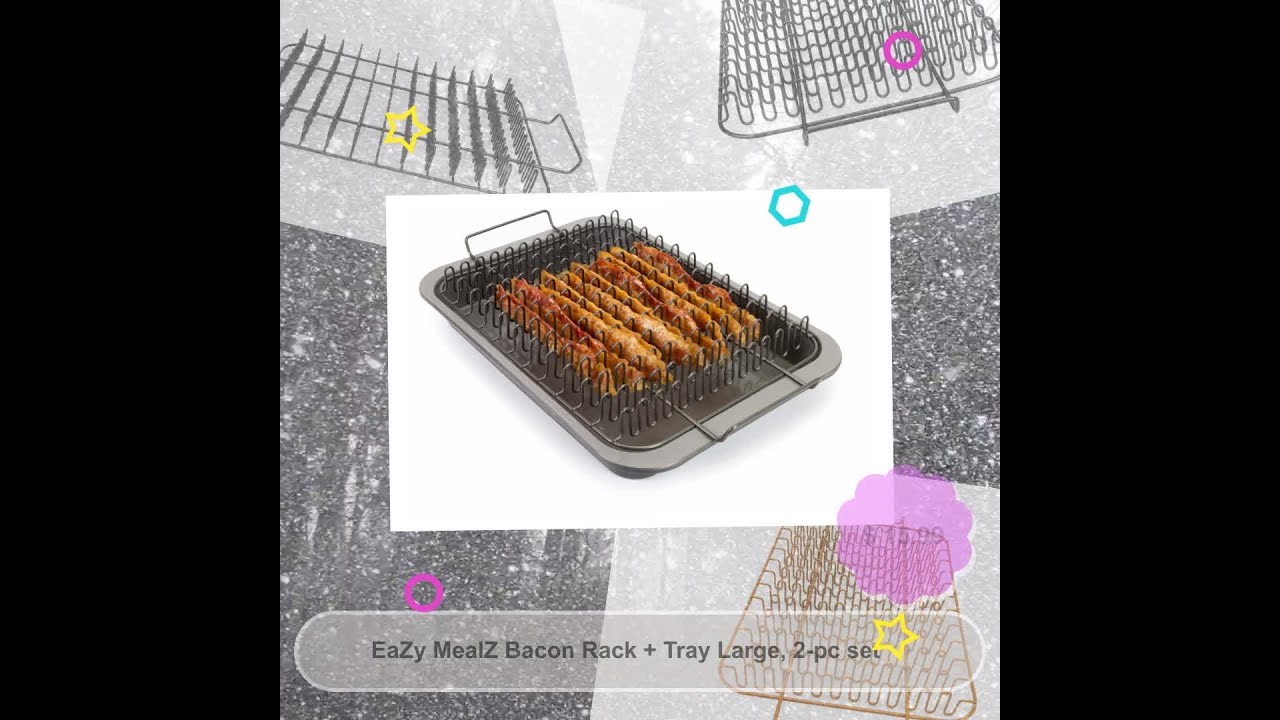 EaZy MealZ Bacon Rack XL + Tray XL, 2-pc set