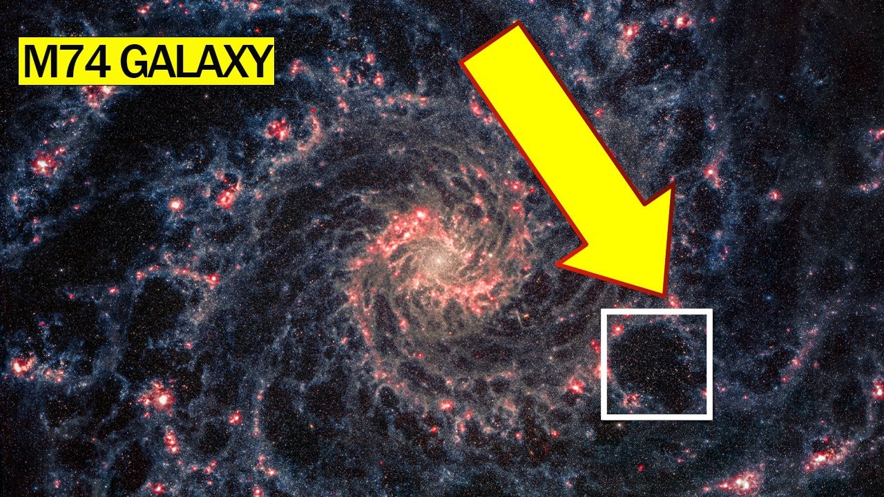 James b Space Telescope Captured Massive Void in M74 Galaxy NASA